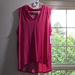 NWT Chaus XL Vivid Berry super silky blouse